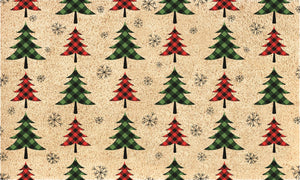 COIR MAT PLAIDTREE ICONS 30X18"