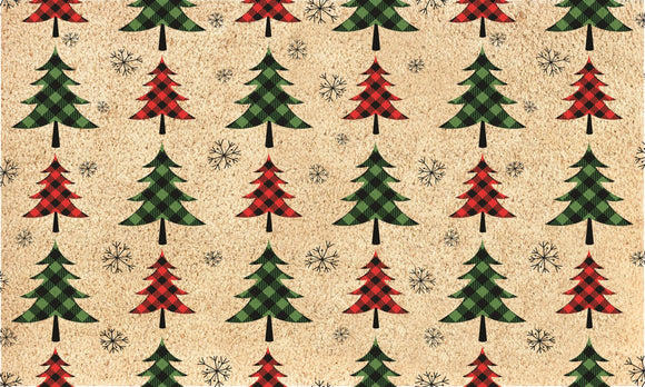 COIR MAT PLAIDTREE ICONS 30X18