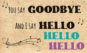 COIR MAT GOODBYE 30X18"