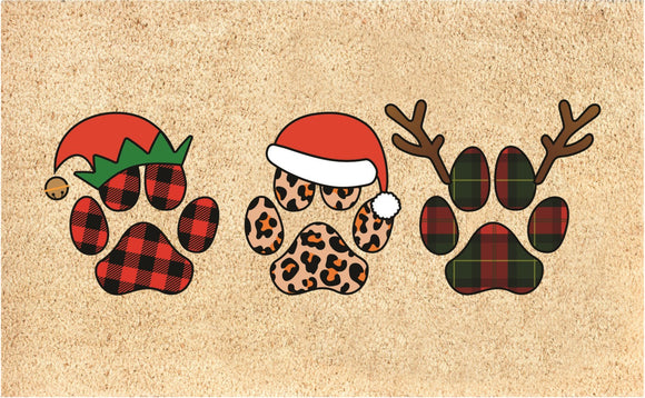 COIR MAT PET XMAS 30X18