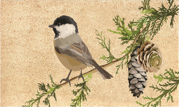 COIR MAT CHICKADEE (FALL24)