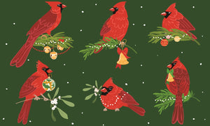 COIR MAT XMAS CARDINAL(FALL25)