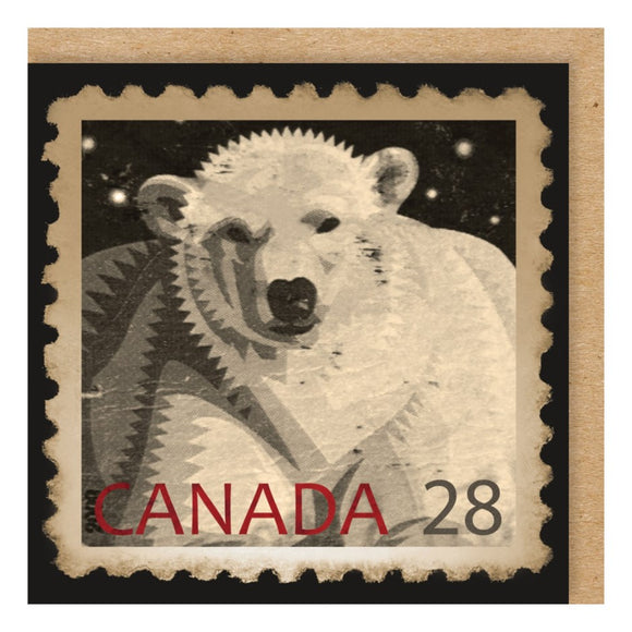 CARD CANADA POLAR BEAR