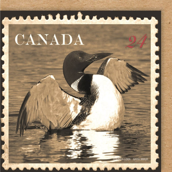 CARD CANADA LOON FLIGHT