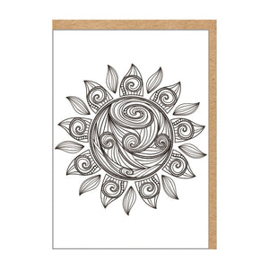 CARD COLOUR SUN