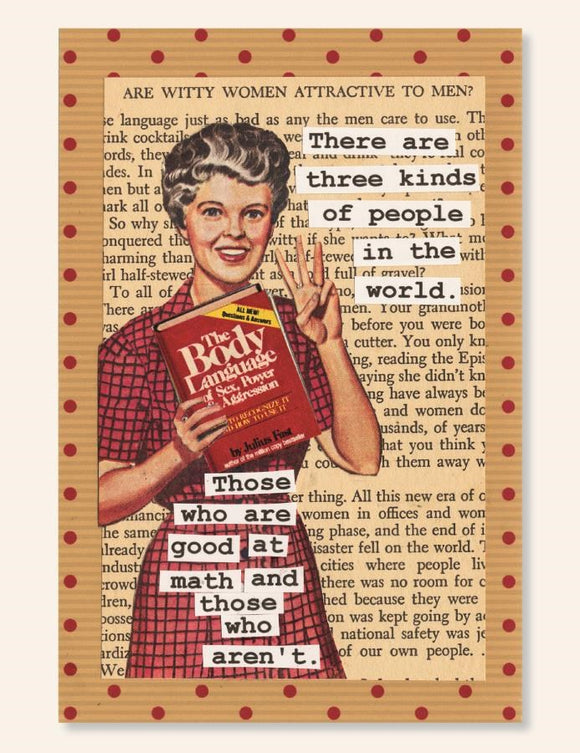 CARD HUMOUR 3 KINDS OF PEOPLE
