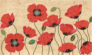 COIR MAT POPPIES